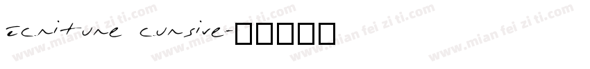 écriture cursive字体转换